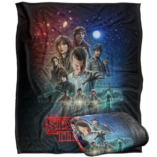Stranger Things Season One Silky Touch Super Soft Throw Blanket 152 x 127 cm | Ya disponible en tu tienda friki favorita! En mundofriki.es! Stranger Things Season One Silky Touch Super Soft Throw Blanket 152 x 127 cm | Ya disponible en tu tienda friki favorita! En mundofriki.es!