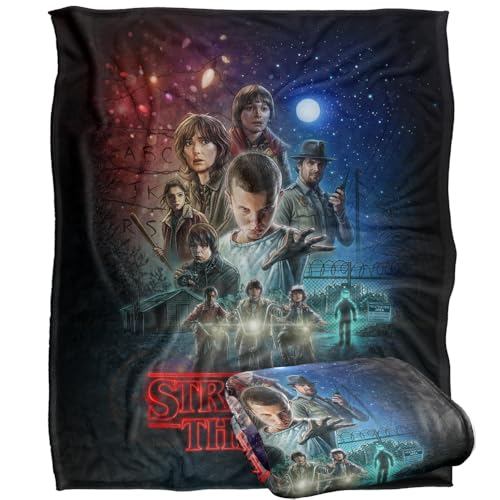 Stranger Things Season One Silky Touch Super Soft Throw Blanket