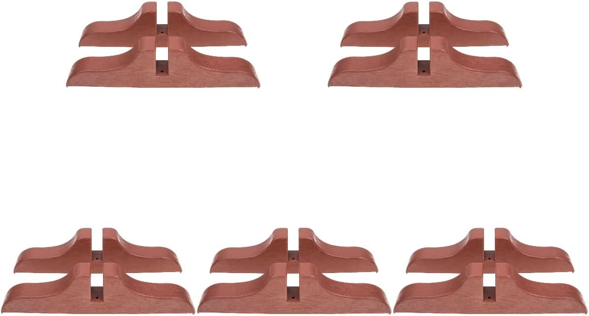 Yardwe Folding Room Divider Stand,10PCS Brown Screen Panel