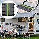 RV Wohnmobil Treppenabdeckungen,Teppich Trittstufe WohnmobilSchutz Stufenmatten, Wohnmobil Trittstufenmatte, Rutschfester Teppich, Doppelschichtiges Schnallen-Design Teppich,with Reflective Strips