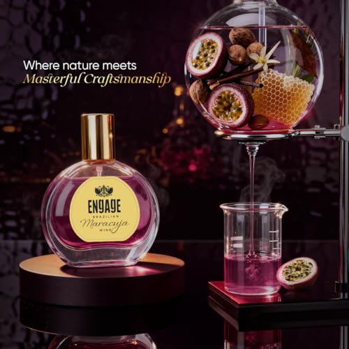 Image of Engage Brazilian Maracuja Wine Eau De Parfum for Women 50ml| Long Lasting Perfume|Musk, Vanilla|Tropical Brazilian EDP|Luxury Gift for Woman|No Paraben|No Silicones| Dermat-Tested|Crafted by Experts