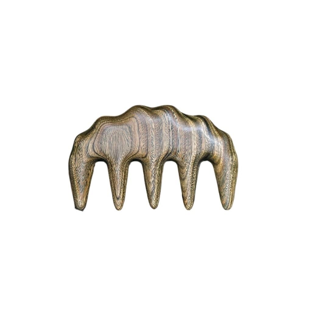 Peruka Grzebień Household Head Meridian Comb Solid Wood Carved Comb Men's Comb Massage Comb Women's Hair Comb Duże grzebienie do włosów (Color : A)