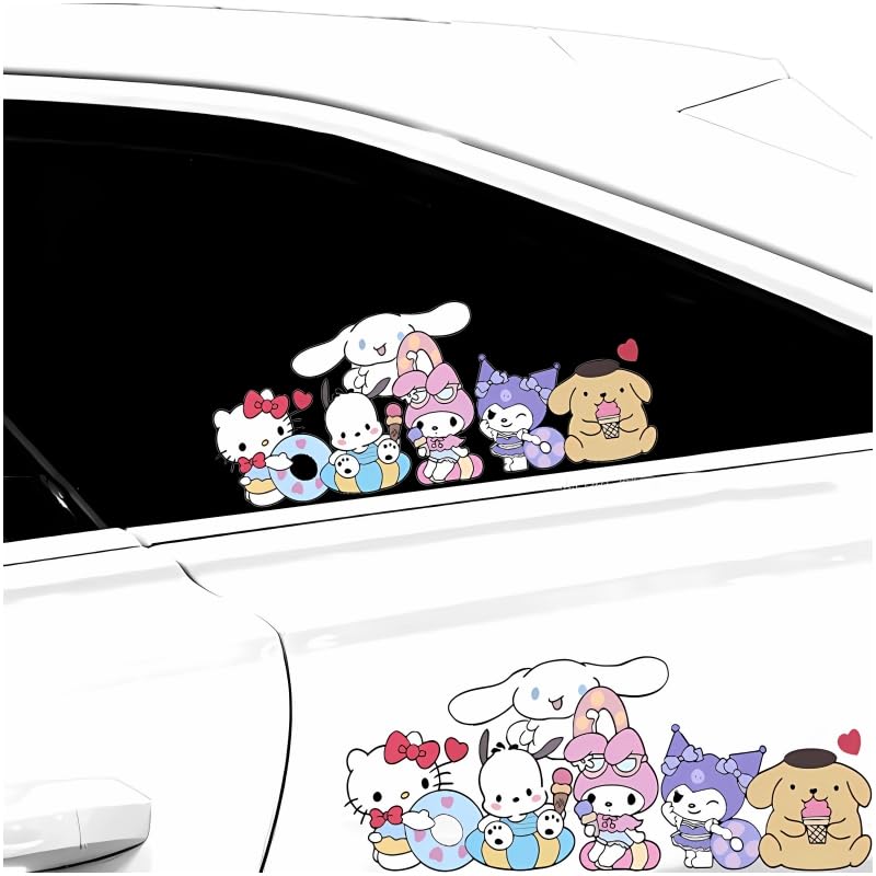 Amazon.co.jp: サンリオ 車ステッカー シナモロール ハローキティ マイ