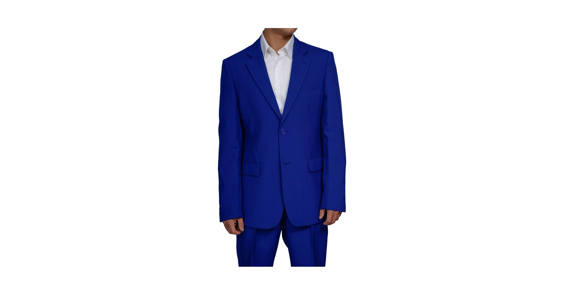 Men's 2 Button Royal Blue Blazer (44R) at Amazon Men's