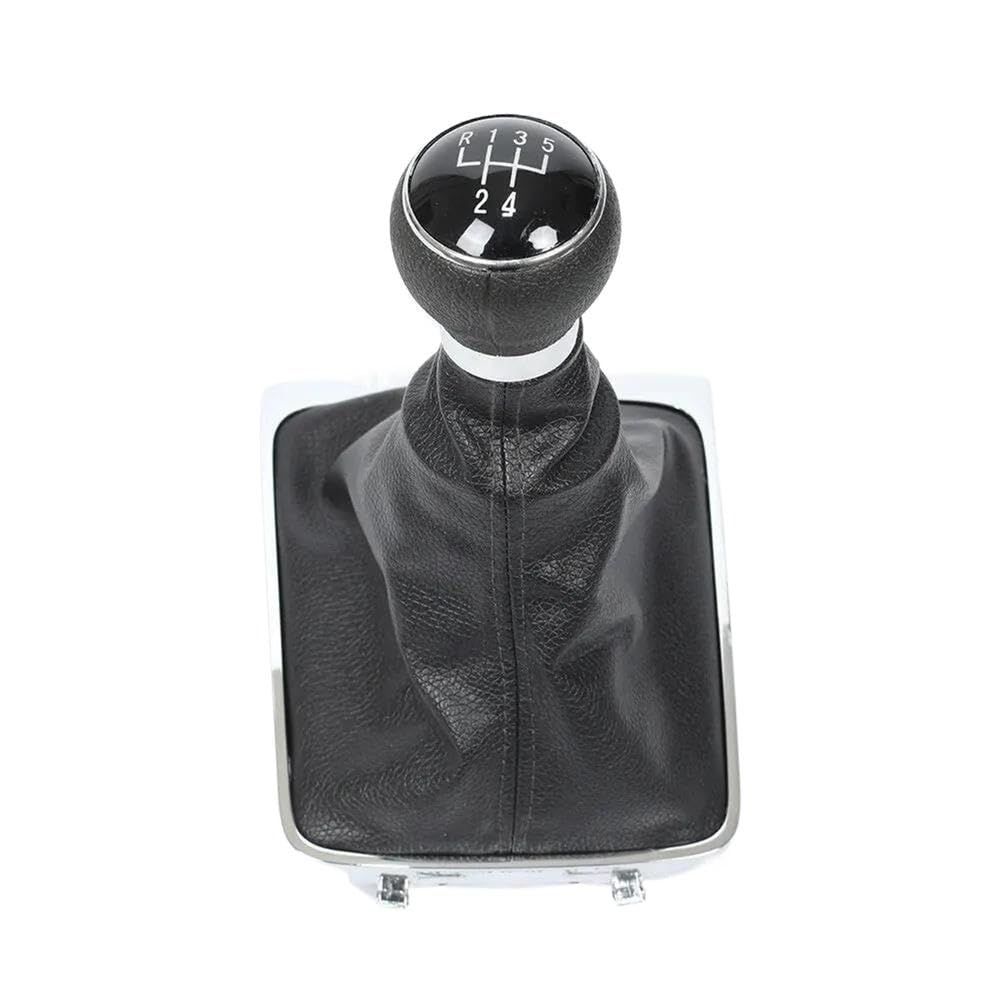 Poanbcgy Plastic 5 Speed Shift Ball Joint For Passat B6 2005-2012 New 5/6 Speed Manual Gear Shift Knob Stick Shifter Gaiter Boot Cover Leather(Plastic 5 Speed)