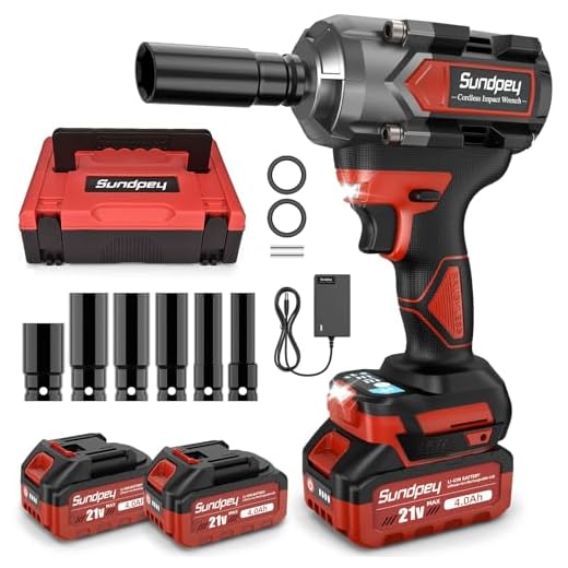 Sundpey Cordless Impact Wrench 800N·m
