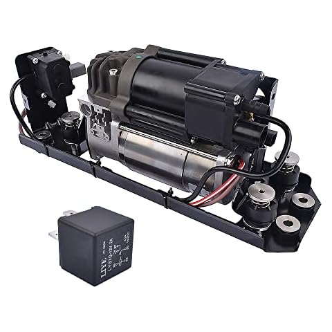 AKWH Air Suspension Compressor with Bracket + Valve Block Compatible with BMW 535i 550i GT 740i 740Li 750i 750Li 760Li Alpina B7 F01 F02 F03 F07 F11 37206864215 37206784137 37206789165 Cover