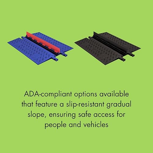 Miniatura 5 de Perro Guardián GD2X 75-BB Heavy Duty 2canales de perfil bajo de poliuretano Protector de cable con rampa tapa con Negro 36 de longitud de rampa 2838