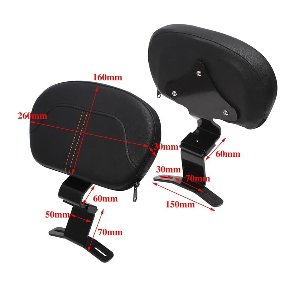 Motorrad Beifahrer Backrest Motorrad-Ersatzteile, Zubehör, Fahrer-Rückenlehne, Fahrer-Beifahrer-Rückenlehnen-Kits