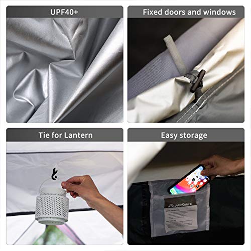 Echosmile 4 Person Pop Up Tent, Waterproof Camping Tent For Family, Easy Setup For Camping Hiking And Outdoor, Portable Tent With Carry Bag, For 3 Seasons #TOP4