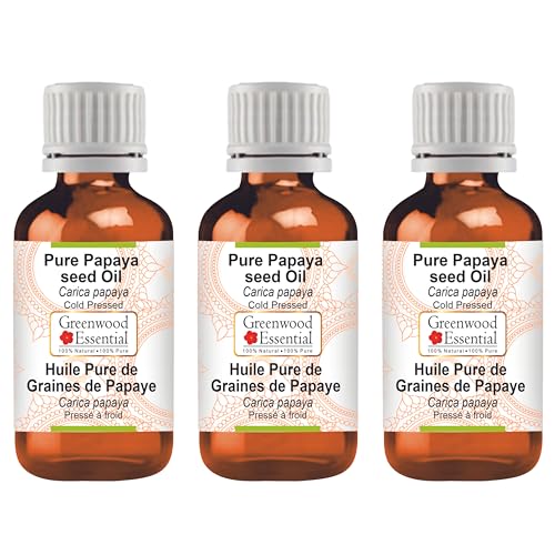 Huile de graines de papaye pure et naturelle Carica papaya Greenwood Essential 3x100ml