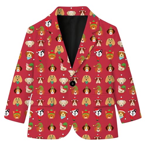 Genérico Abrigo Bebe Niño - Chaqueta Estampada Infantil para Ocasiones Navideñas Y Eventos Formales con Diseño Elegante Y Versátil