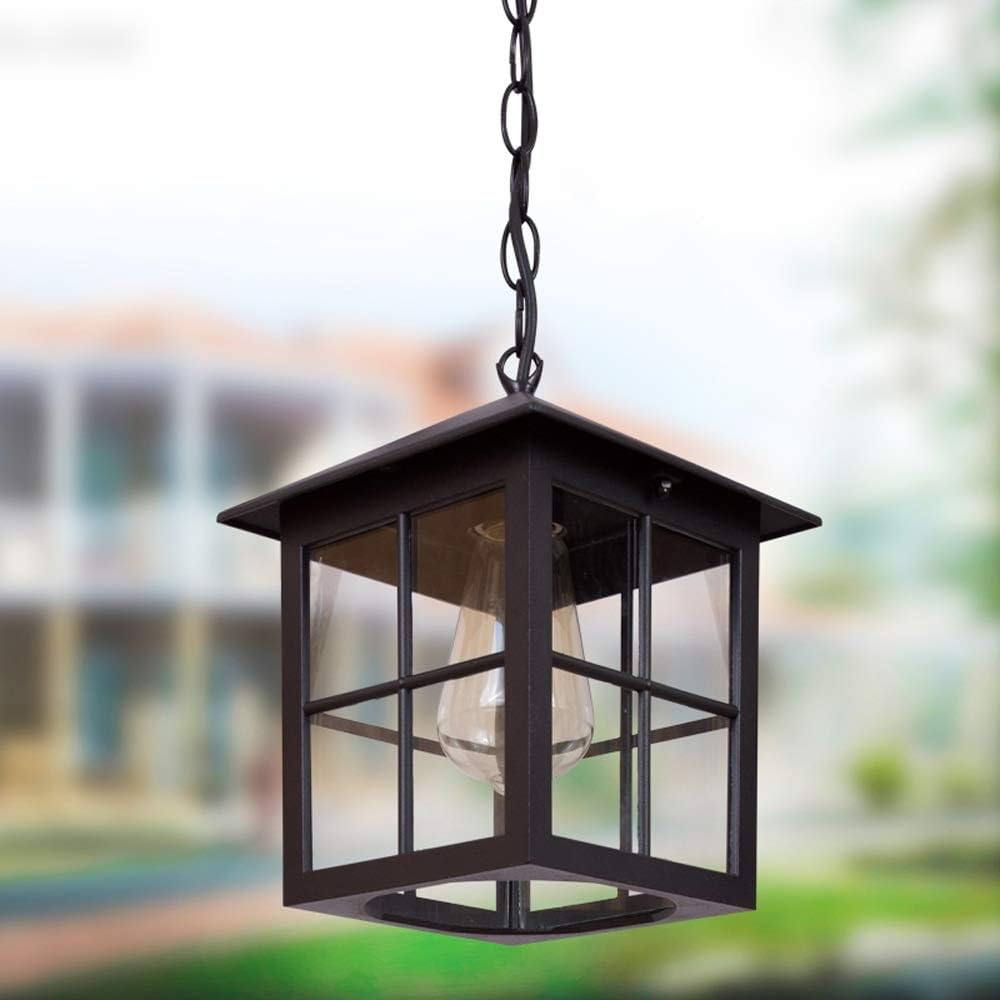 Retro Adjustable Cindustrial Vintage Ceiling Lights Aluminum Glass Shade Chandeliers Lamp Waterproof Ip65 Outdoor Wall Lights Lanterns for Patio Ja