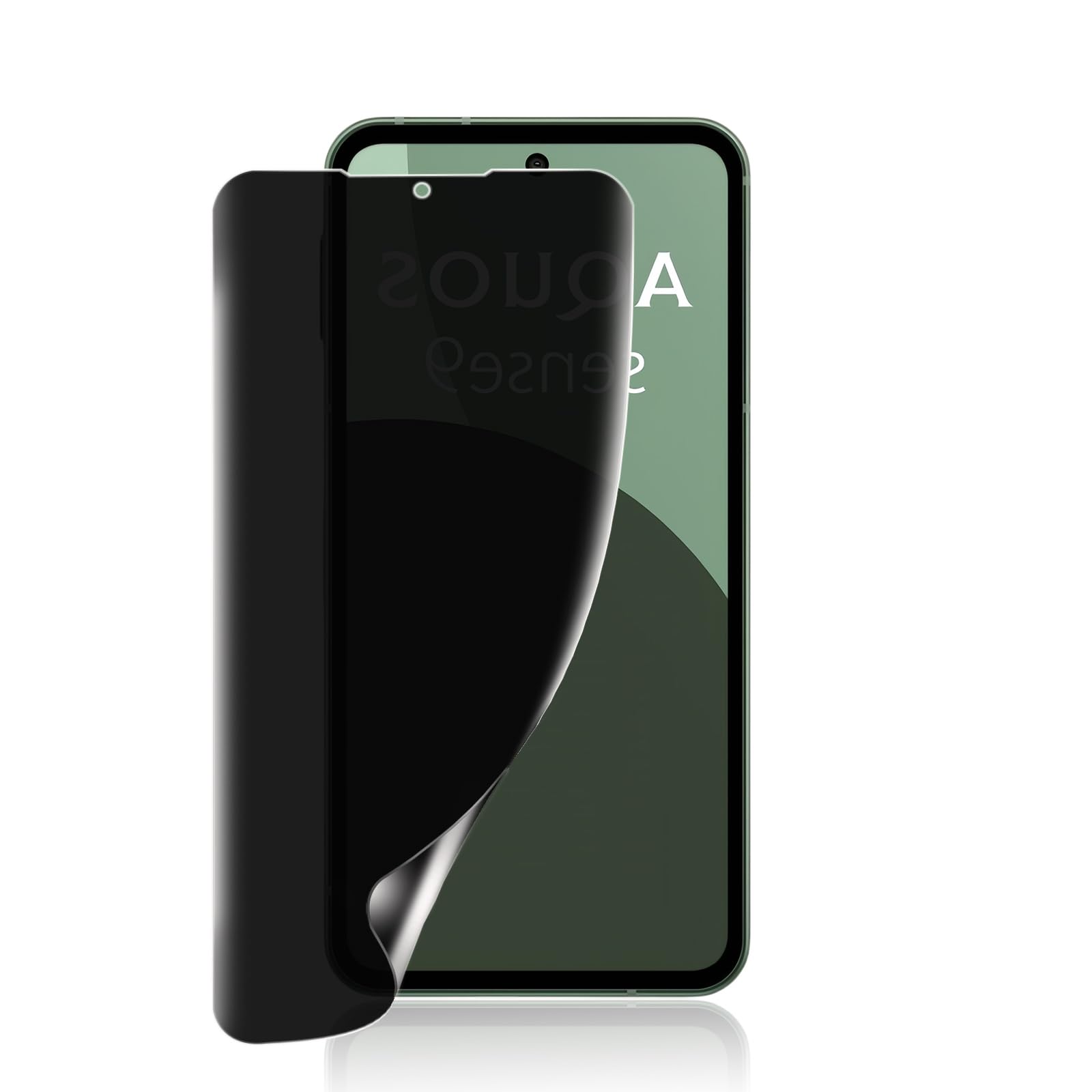 【覗き見防止】AQUOS sense9 用全面保護フィルムTPU素材 自動修復 SH-53E SHG14 SH-M29 覗き見防止フィルム 3D設計で反射防止、気泡レス、キズ修復機能、プライバシー のぞき見防止 sense 9用 横から見えない 液晶保護フィルム
