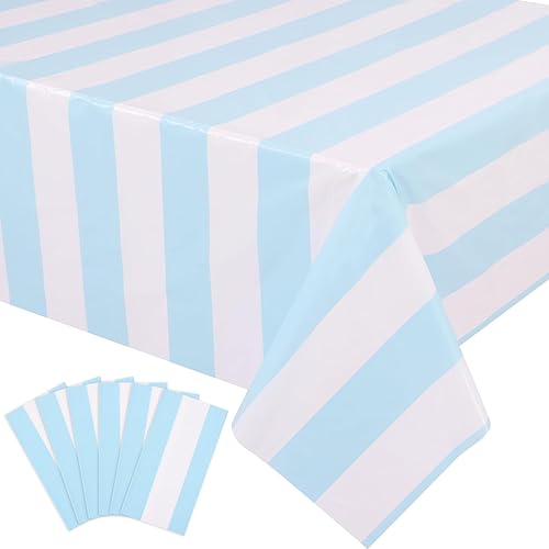 Miniatura 12 de Kesfey - Juego de 3 manteles de mesa de rayas horizontales en blanco y negro de 54 x 108 pulgadas, manteles clásicos de rayas negras, manteles de