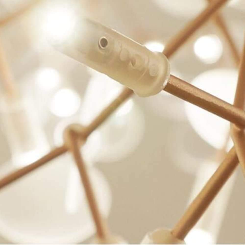 Led Fireworks Chandelier Modern Ceiling Light Fixture Industrial Vintage Pendant Lighting Fixture for Dining Room Kitchen Living Room Bedroom,White,30 Lights