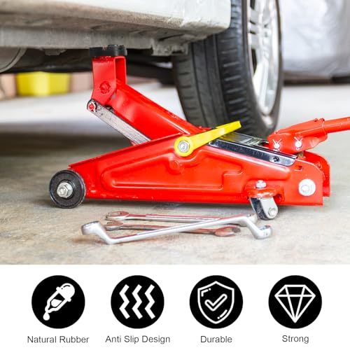 2 Stück Universelle Wagenheber Gummiauflage 125 mm Gummi Gummiteller Wagenheber