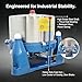 EQCOTWEA 55LBs Industrial Centrifugal Dehydrator 960rpm Stainless Steel Solid-Liquid Separator for Biomass Oil Extraction, Metal Parts Drying, Textile & Hardware Dehydration 220V-3PH