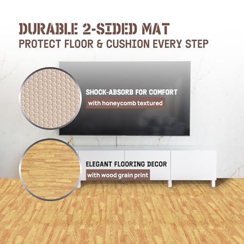 image for Yes4All EVA Interlocking Mats, Puzzle Floor Tiles, Foam Floor Padding 