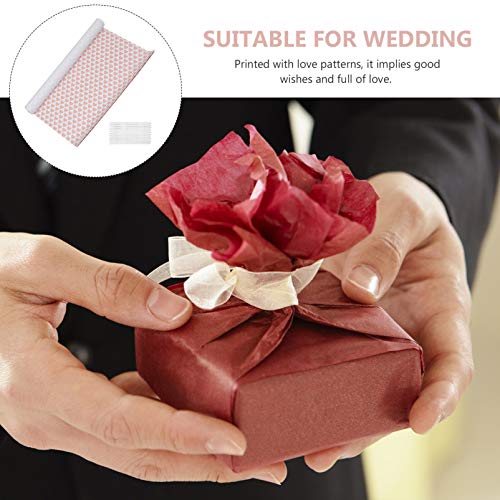 Conjunto de folhas de papel KesYOO para presente de coração, 10 peças, faça-você-mesmo, embalagem de