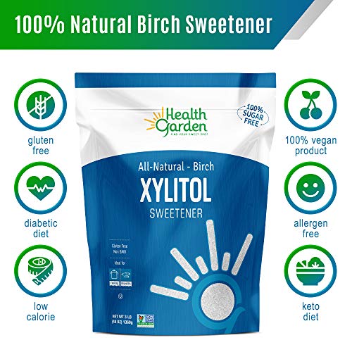 Health Garden Birch Xylitol Sweetener - Non Gmo - Kosher - Made In The U.s.a. - Keto Friendly (10 Lbs) #TOP2