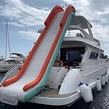 YEYUBIW Summer Outdoor Marine Water Yacht Slide Paradise, Easy to Install, Equipped with Air Pump...