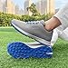 YGCEEIA Mens Wide Golf Shoes Non Slip Comfortable Fashion Golfing Footwears Breathable Golfer Sport Athletic Sneakers,Grey,9