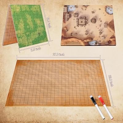 CZYY DND Foldable Mat Dry Erase TTRPG Map Grassland Australia | Ubuy
