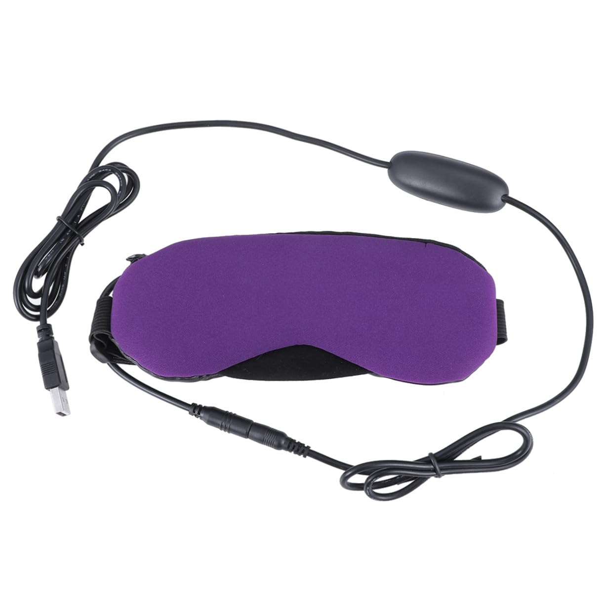 Ipetboom Maschera per Occhi a Vapore USB Maschera per Dormire Funzione di Ghiaccio Caldo e Freddo Benda per Casa Ufficio Viaggio Versione Non Profumata