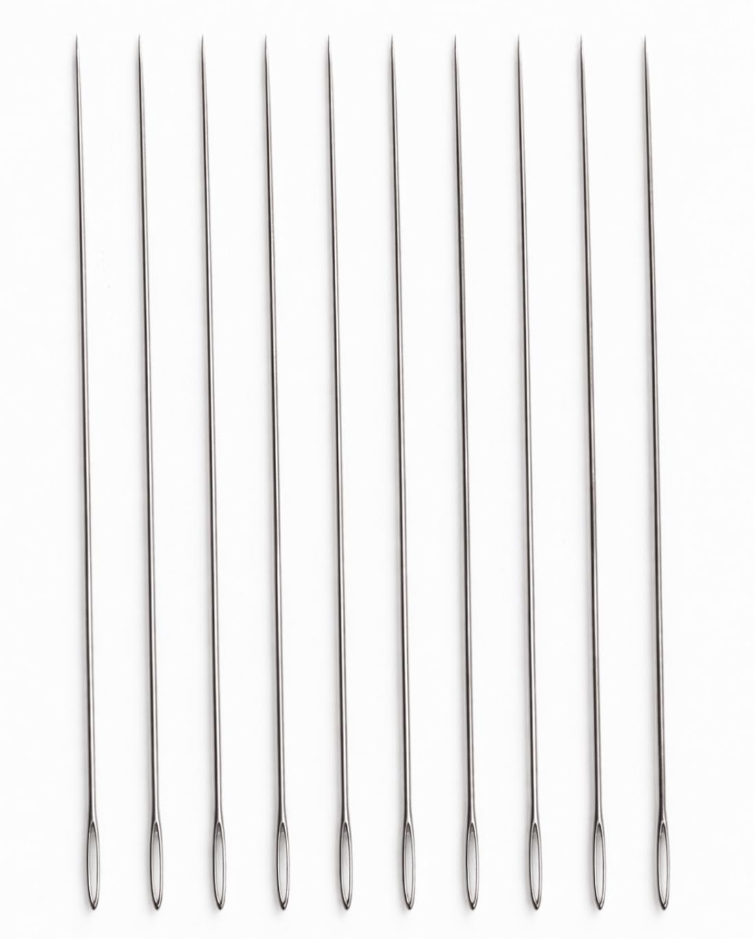 Big Size Flower Garland Needle with Big Eye, Long Sharp Needles for Mala Making, Thick Thread, Beading and Hand Stitching, Pack of 10 (9 inch - 22 cm)-image-6