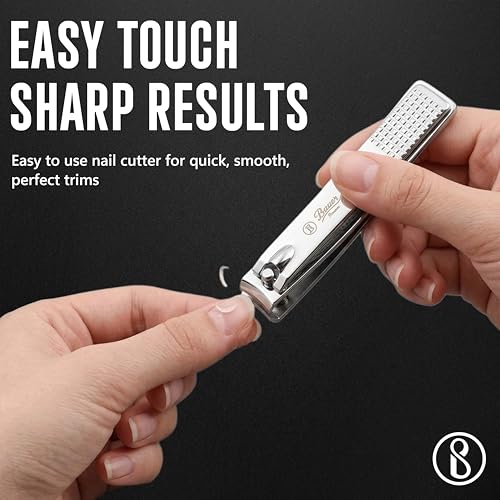 Image of Beaute Secrets 9-in-1 Tweezers & Nail Cutter Set for Men & Women | Plucker for Hair Removal | Eyebrow Tweezers, Nail File, Scissors & Travel Case - Manicure Pedicure Grooming Set