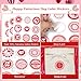 WhatSign 72Pcs Valentine's Day Stickers - Labels Stickers Gift Tags Happy Valentines Heart Stickers for Cards Envelope Seals Boxes Gift Wrap Valentine Party Favors Decoration
