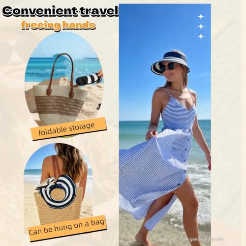 Sombrero visera de sol para mujer miniatura 6
