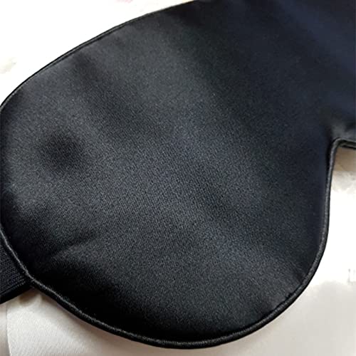 Sleep mask Zwart Slaapmasker for Slapen Zijde Oog Masker Slabil Blinddoek Mulberry Zijde Eyeshade Eyes Cover Bandage… - Afbeelding 8