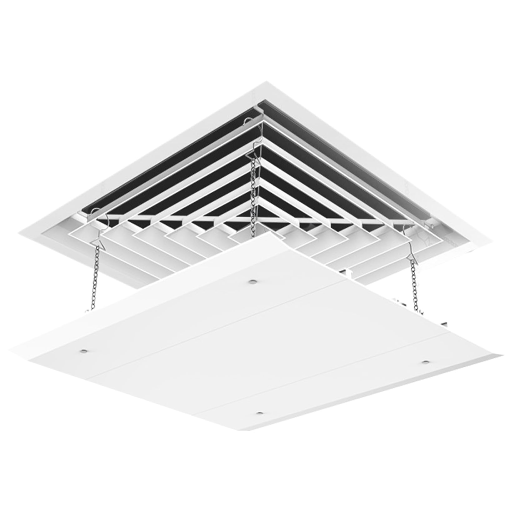 AC Deflector - Adjustable Ceiling Vent with Anti-Condensation(12x12 In)