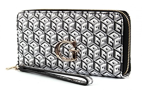 Preisvergleich Produktbild GUESS G Cube Large Zip Around Black