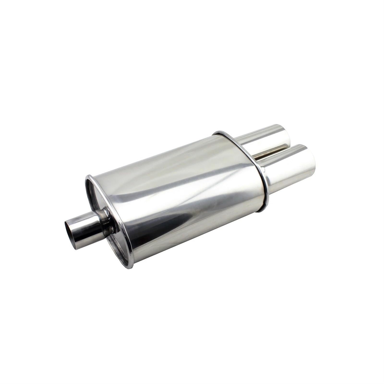Uitlaat Auto Uitlaatdemper Pijpen Uitlaatsysteem Racing Sport Uitlaten Turbo Sound Boost RVS 63mm Dubbele Inlaat Uitlaat Uitlaatpijpen van auto's(XH -EP057-SL