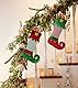 2 Stück Weihnachtsstrumpfe Elfen Groß, Nikolausstrumpf Personalisiert, Nikolausstiefel Aufhängen Weihnachtssocken Deko zum Befüllen, Christmas Stockings Dekoration für Kamin Weihnachtsbaum Wand Treppe