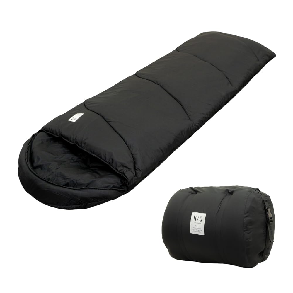 H/C HOTEL CAMPS ブラック寝袋 ホテル　キャンプ　シュラフ Amazon.co.jp: HOTEL CAMPS (ホテルキャンプス) ホット