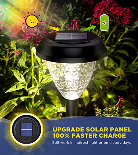 Ornesign 𝐔𝐥𝐭𝐫𝐚 𝐁𝐫𝐢𝐠𝐡𝐭 Solar Outdoor Lights Decorative 𝟏𝟎 Pack, 100% Faster Charge Solar Pathway Garden Lights Up To 12H Auto On/Off, Solar Lights Outdoor Waterproof For Walkway Yard Lawn #TOP3