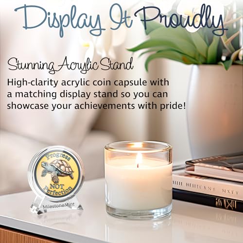 Affirmation-Sobriety-Coin-Gift-Set-Inspirational-AA-Chip-Medallion-with-Coin-Capsule-Display-Stand-Card-Sobriety-Gifts-for-Anniversary-Month-Year-for-Men-Women-in-Recovery