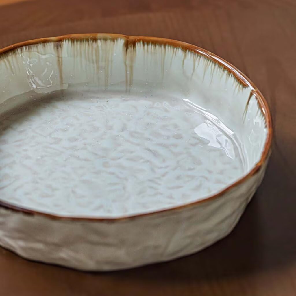 Miska do serwowania - 20 cm nieregularna konstrukcja - idealna do warzyw, zupy, sałatki i makaronu - idealna do wystroju domu i jadalni - pojemność 870 ml
