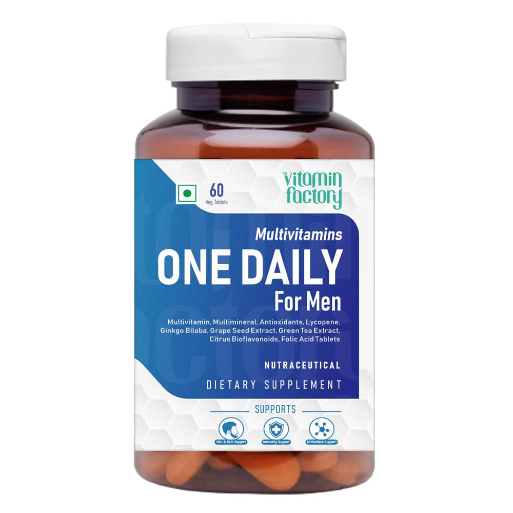 The Vitamin Factory Multivitamin For Men | Multimineral, Ginseng, Grape Seed Extract| Enhances Energy, Stamina, Boost Immunity- 60 Vegetable Tablet (B0BLVYP8YV) Amazon Price History, Amazon Price Tracker