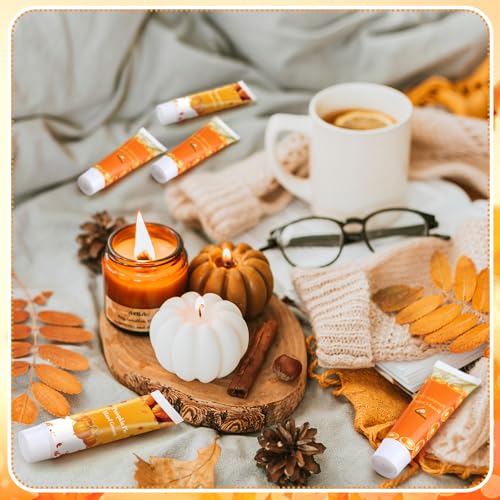 Image of Loopeer 25 Pcs Fall Pumpkin Hand Lotion Bulk Thanksgiving Gifts for Women | Pumpkin Scent Hand Cream Moisturizing Travel Size 30ml Fall Gifts for Women Chapped Hands Thanksgiving Autumn Party Supplies