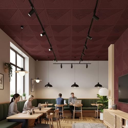 Image of Kayra Decor Kayra Decor 3D Wall Panel - USA Certified SGS Approved PVC Fluted Design, Ruby Rose Color 19.7 inch x 19.7 inch (Pack of 18) - Covers 48.51 Sq. Ft.