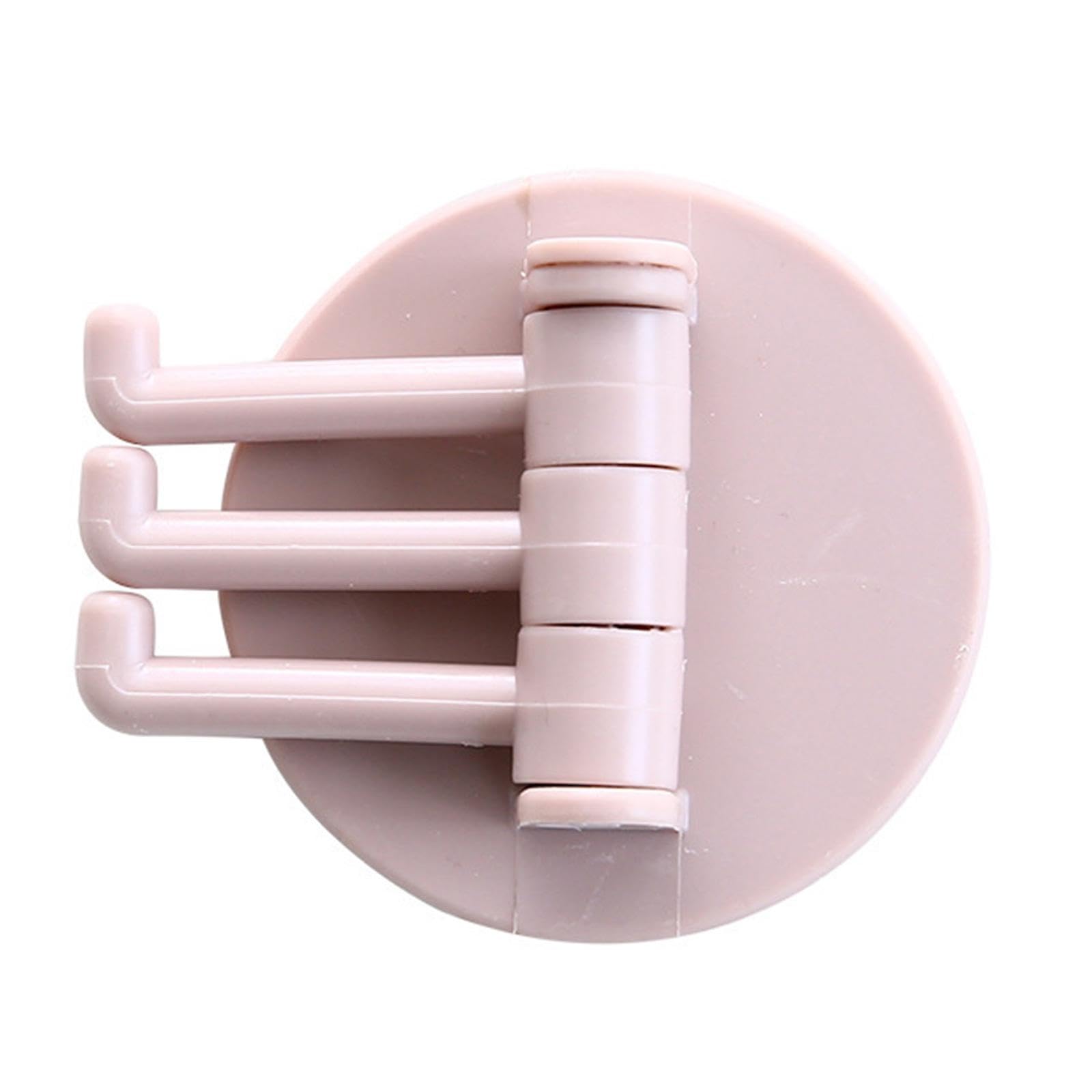 JOYHAPPST Rotating Adhesive Hooks Reusable Waterproof Bathroom Hook for Hanging Clothes