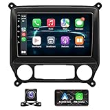 4G+32G Android 13 Car Stereo for Chevrolet Chevy Silverado 2014-2018,10.2'' Touchscreen Car Radio with Wireless Carplay Android Auto,WiFi,GPS Navigation,Bluetooth,FM/RDS Radio SWC+1080P Rear Camera