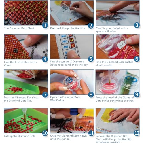 Diamond Dotz Fabric Roll Plain Without Adhesive 12x39 - Diamond Painting Canvas, Art Paper, Craft Supplies for Diamond Art Projects and DIY Crafts - Image 7