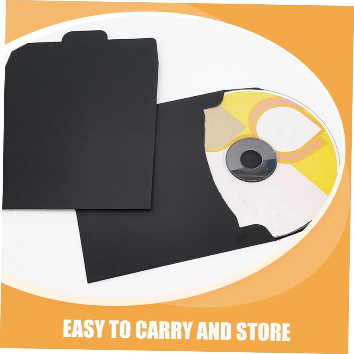 NUOBESTY 4 Zestawy Małe Koperty Koperty Papierowe Koszulki Na Płyty CD Puste Pudełka Na Płyty CD Uchwyt Koperty Koszulki Do Przechowywania Płyt Dvd Teczki Na Dokumenty Papierowe 50szt*4