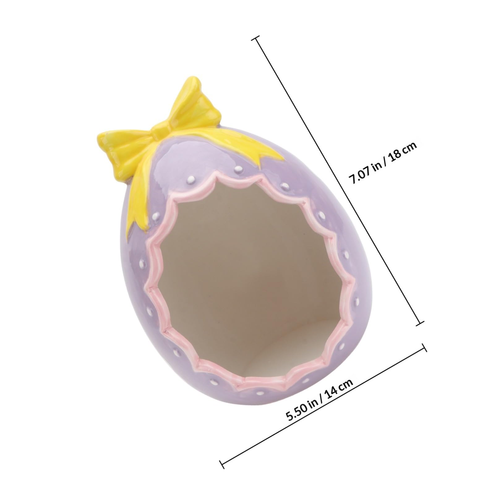 1 Pezzo Guscio D'uovo di Pasqua in Ceramica Decorazione Casa Nido per Criceti Artigianato in Guscio D'uovo